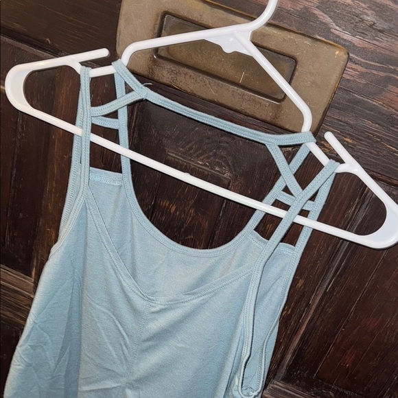 Bundle of 3 Women's Black and Light Blue Athletic Tank Tops - Picture 4 of 6